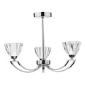 Vito 3 Light Semi Flush Polished Chrome<br>Polished Chrome