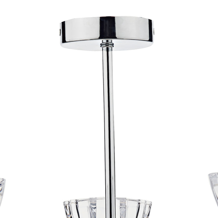 Vito 3 Light Semi Flush Polished Chrome<br>Polished Chrome