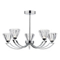 Vito 5 Light Semi Flush Polished Chrome<br>Polished Chrome