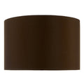 Voyage Brown Faux Silk Drum Shade 38cm<br>Brown