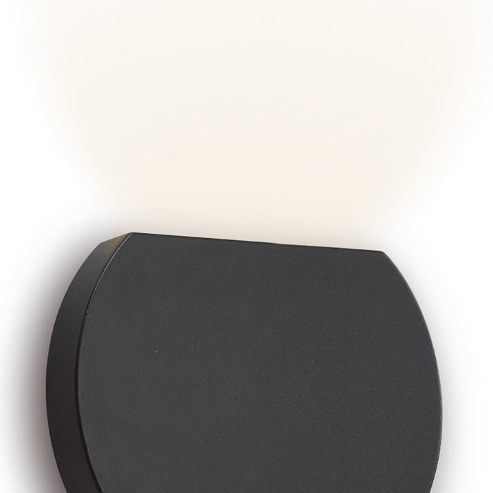 Vulcan Outdoor Wall Light Dark Grey IP44 LED<br>Matt Grey