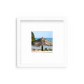 "Wanderlust Shelfie" Shelfie framed coastal print by Lauren Marttila