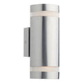 Wessex Outdoor 2 Light Wall Light Stainless Steel LED IP44<br>Polished Stainless Steel