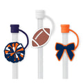 We’ve Got Spirit Straw Topper Set (Orange+Navy)