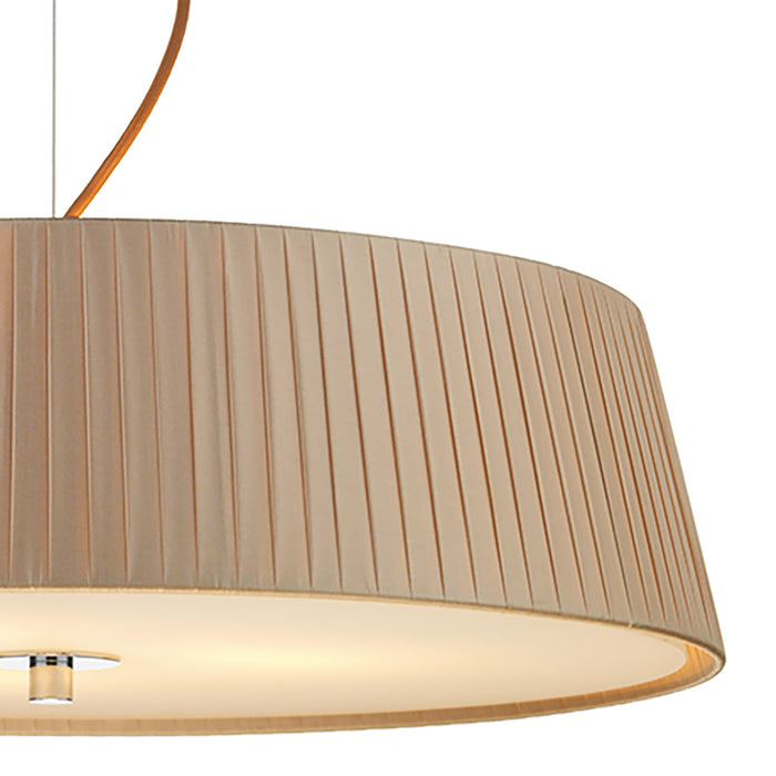 Wheel 3 Light Pendant Taupe Frosted Glass<br>Taupe
