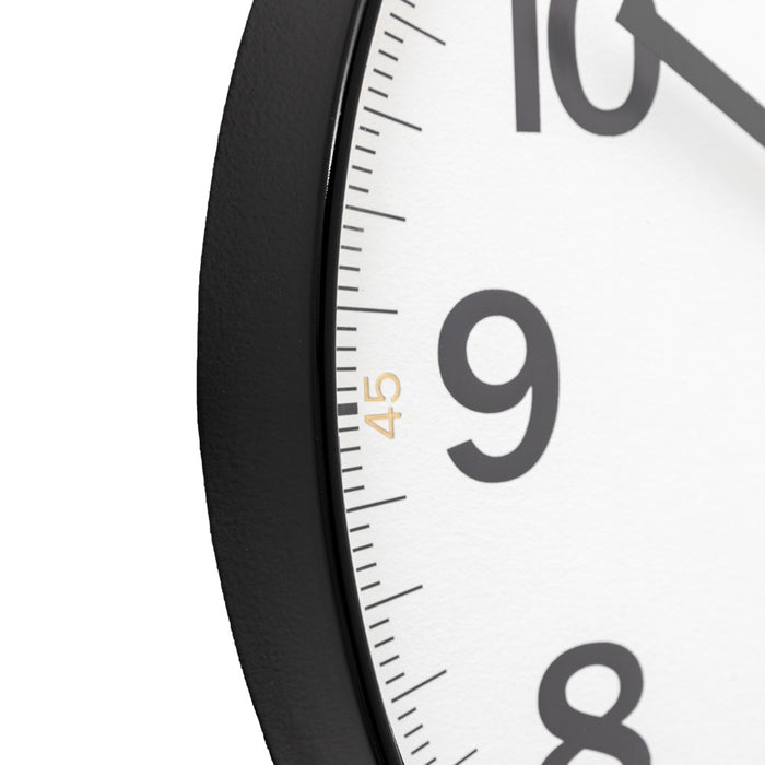 Whitby Wall Clock Black 50cm