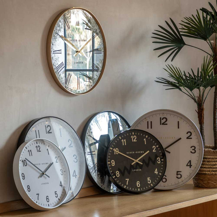 Whitby Wall Clock Black 50cm