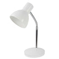 White and Chrome Adjustable Flexi-Stand Task Lamp