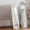 Wingham Wood Cheval Mirror White