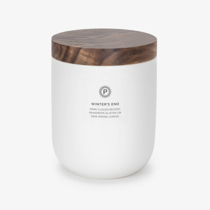 Winter's End Ceramic 10.5 oz Soy Candle by Penrose Candles