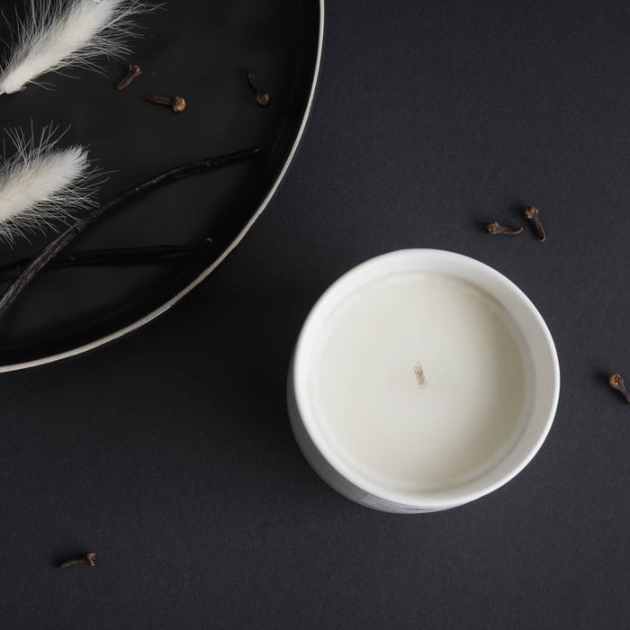 Winter's End Ceramic 10.5 oz Soy Candle by Penrose Candles