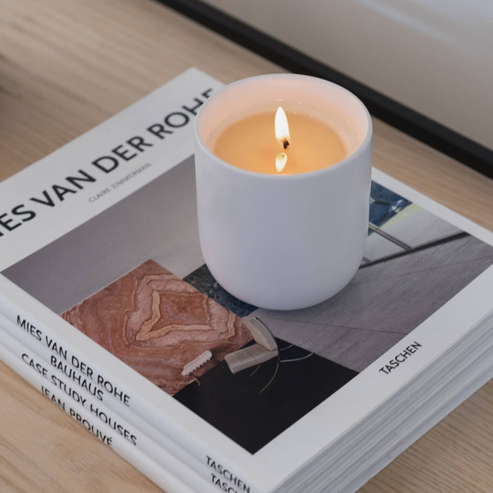 Winter's End Ceramic 10.5 oz Soy Candle by Penrose Candles
