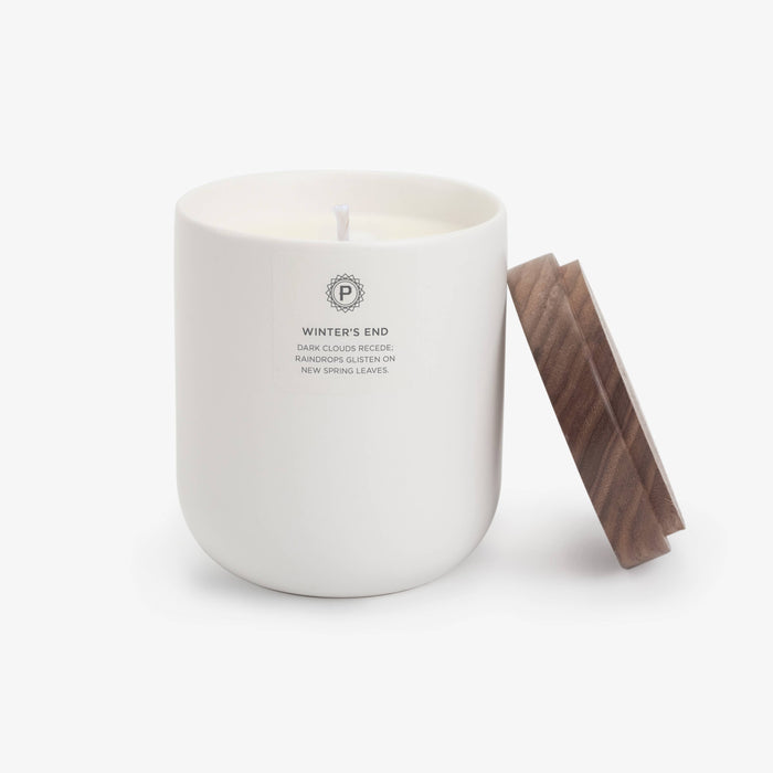 Winter's End Ceramic 10.5 oz Soy Candle by Penrose Candles