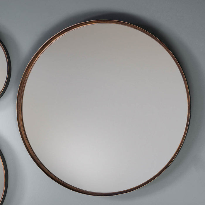 Woking Round Mirror Bronze (2 Pack)