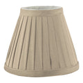 Yovanna Taupe Faux Silk Pleated Shade 15cm<br>Taupe