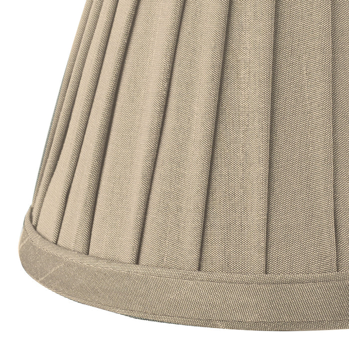 Yovanna Taupe Faux Silk Pleated Shade 15cm<br>Taupe