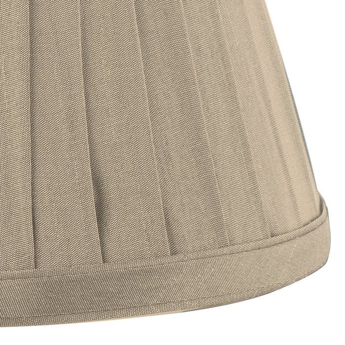 Yovanna Taupe Faux Silk Pleated Shade 15cm<br>Taupe