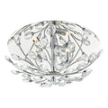 Zafir 3 Light Flush Polished Chrome Crystal<br>Polished Chrome