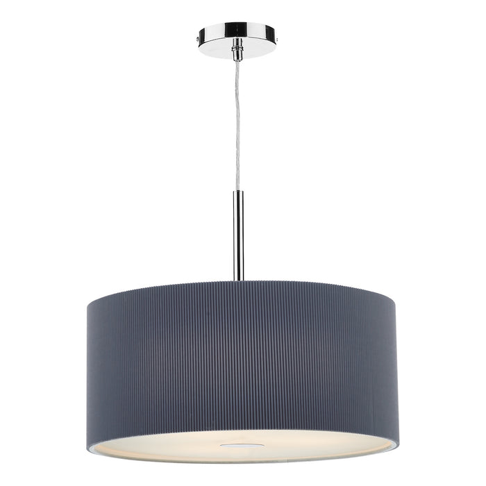 Zaragoza 3 Light Pendant 60cm Grey<br>Grey