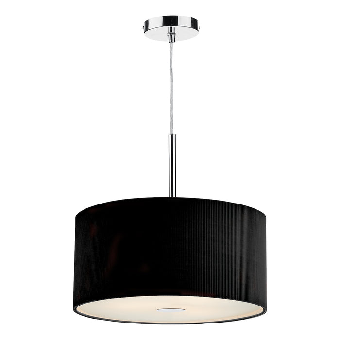 Zaragoza 3 Light Pendant Black 40cm<br>Black