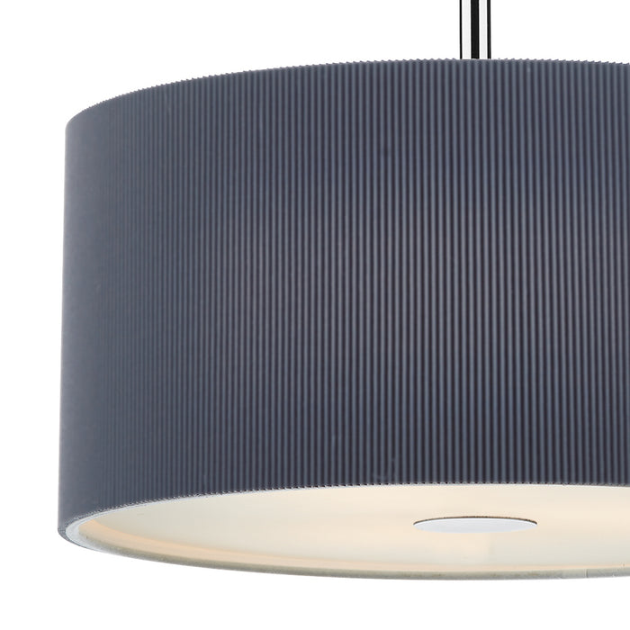 Zaragoza 3 Light Pendant Grey 40cm<br>Grey