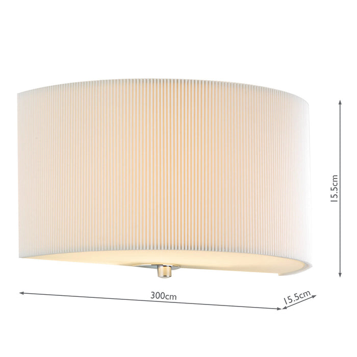 Zaragoza Wall Light With Cream Shade <br>Cream