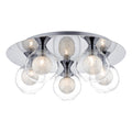 Zeke 5 Light Flush Polished Chrome<br>Polished Chrome