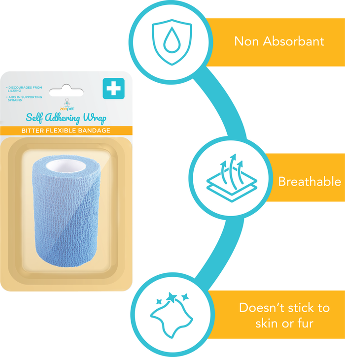 ZenPet Self Adhering Wrap Bitter Flexible Bandage