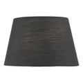 Zira Black Faux Silk Candle Clip Shade 18cm<br>Black